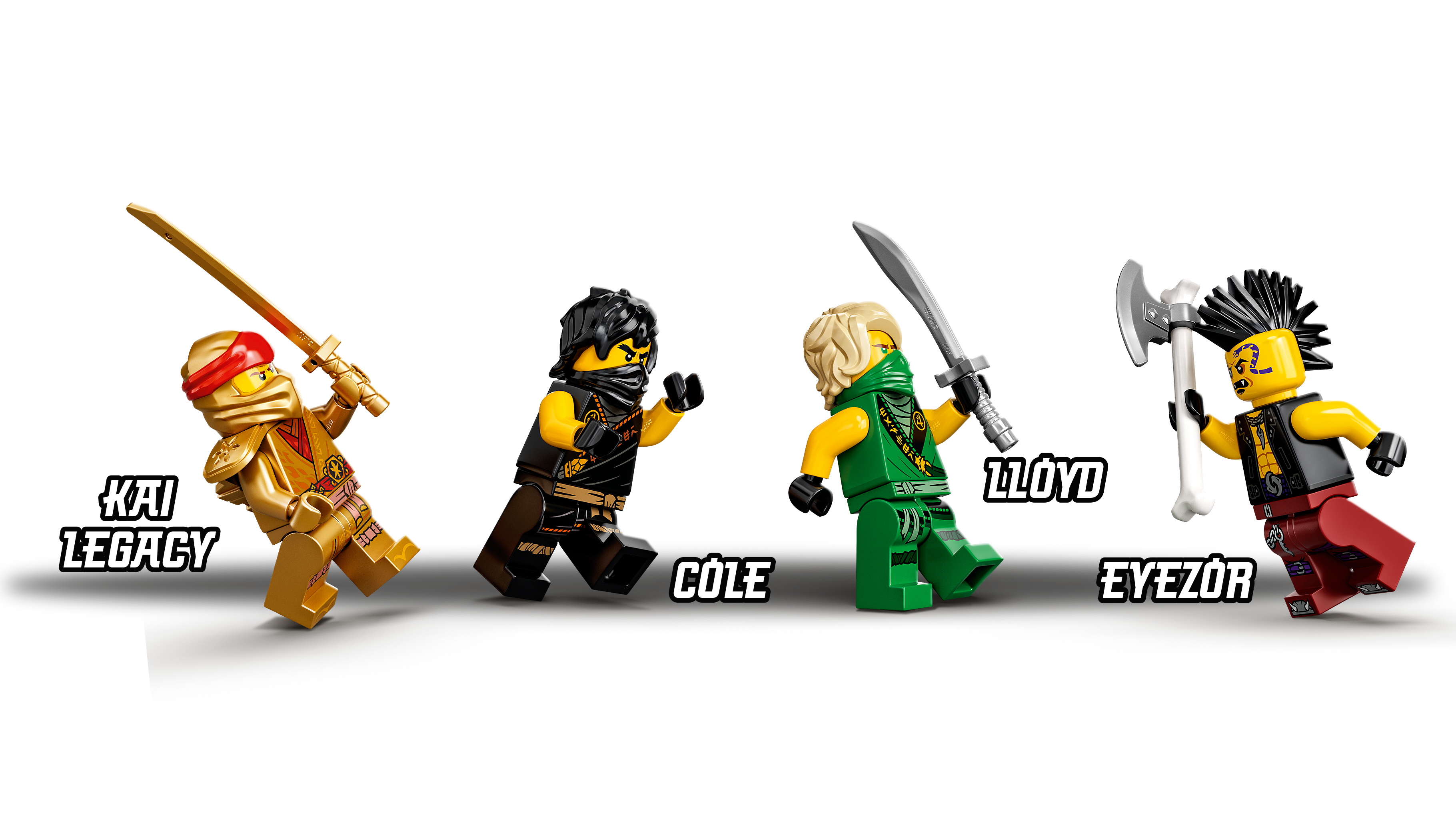 LEGO Ninjago * Goldener Kai de Ninjago Set 71736 incl soporte y arma * NUEVO 
