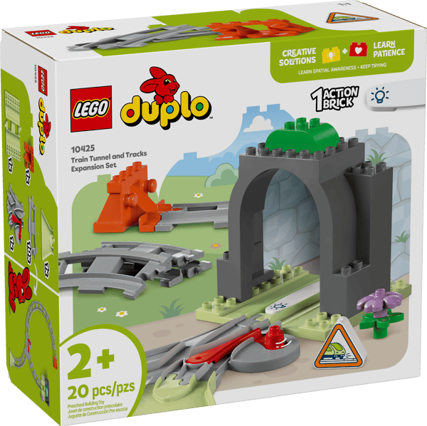LEGO 10425 Set d'extension : Les rails et le tunnel du train — visuel 2 sur 8
