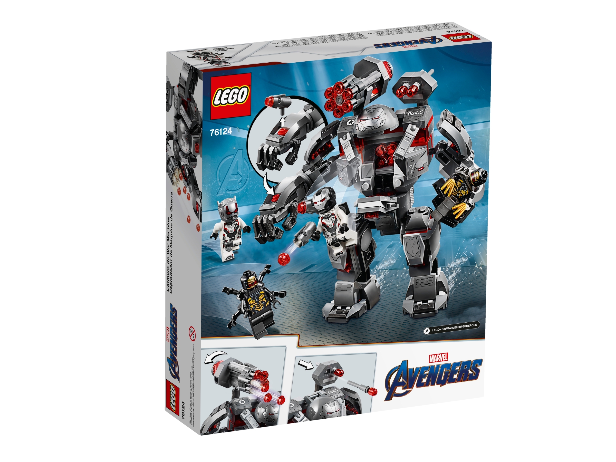 LEGO ® MARVEL SUPER HEROESFIGUR WAR MACHINE AUS SET 76124NEU SH564 