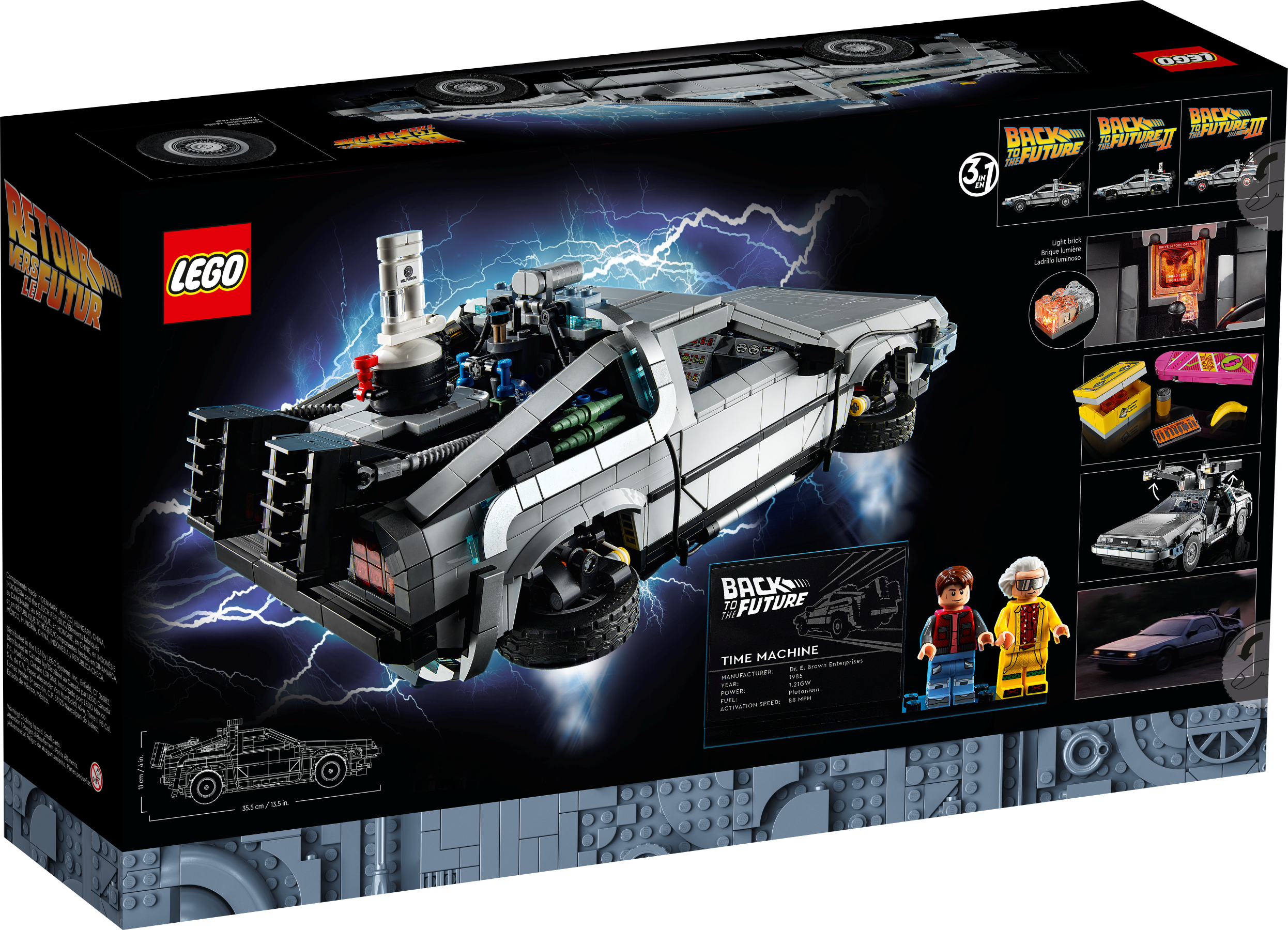 Back to the Future Time Machine 10300 | LEGO® Icons | Buy online 