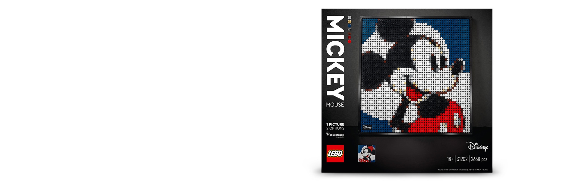 2,658 Pieces for sale online LEGO Art ǀ Disney’s Mickey Mouse 31202 Building Kit 