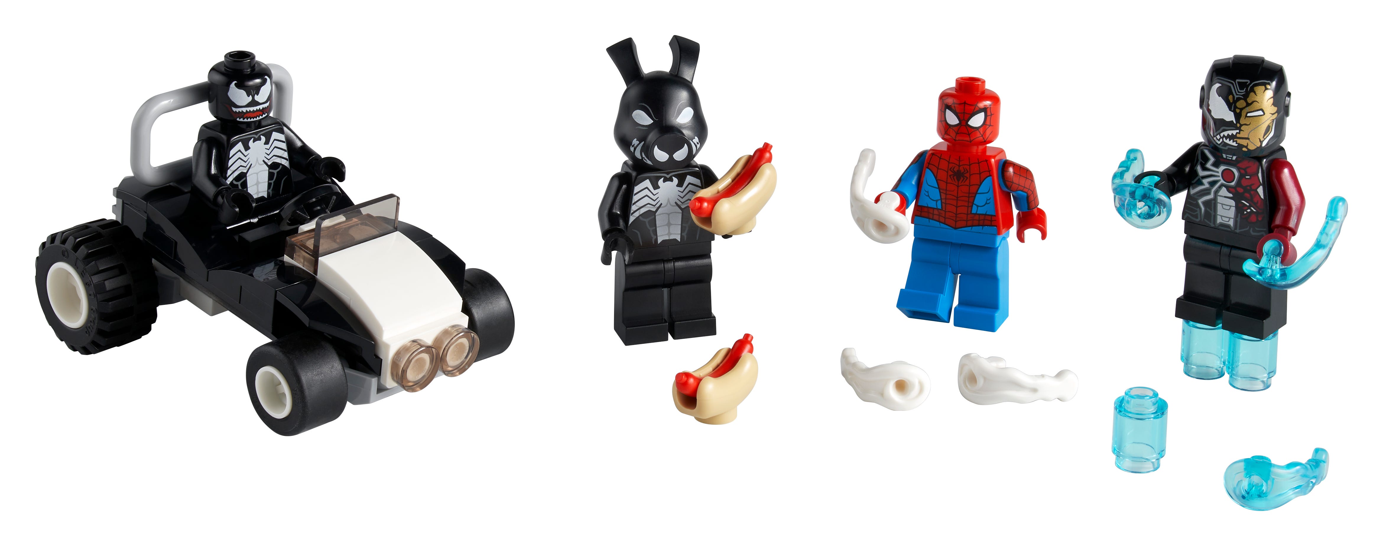 Spider-Man versus Venom and Iron Venom