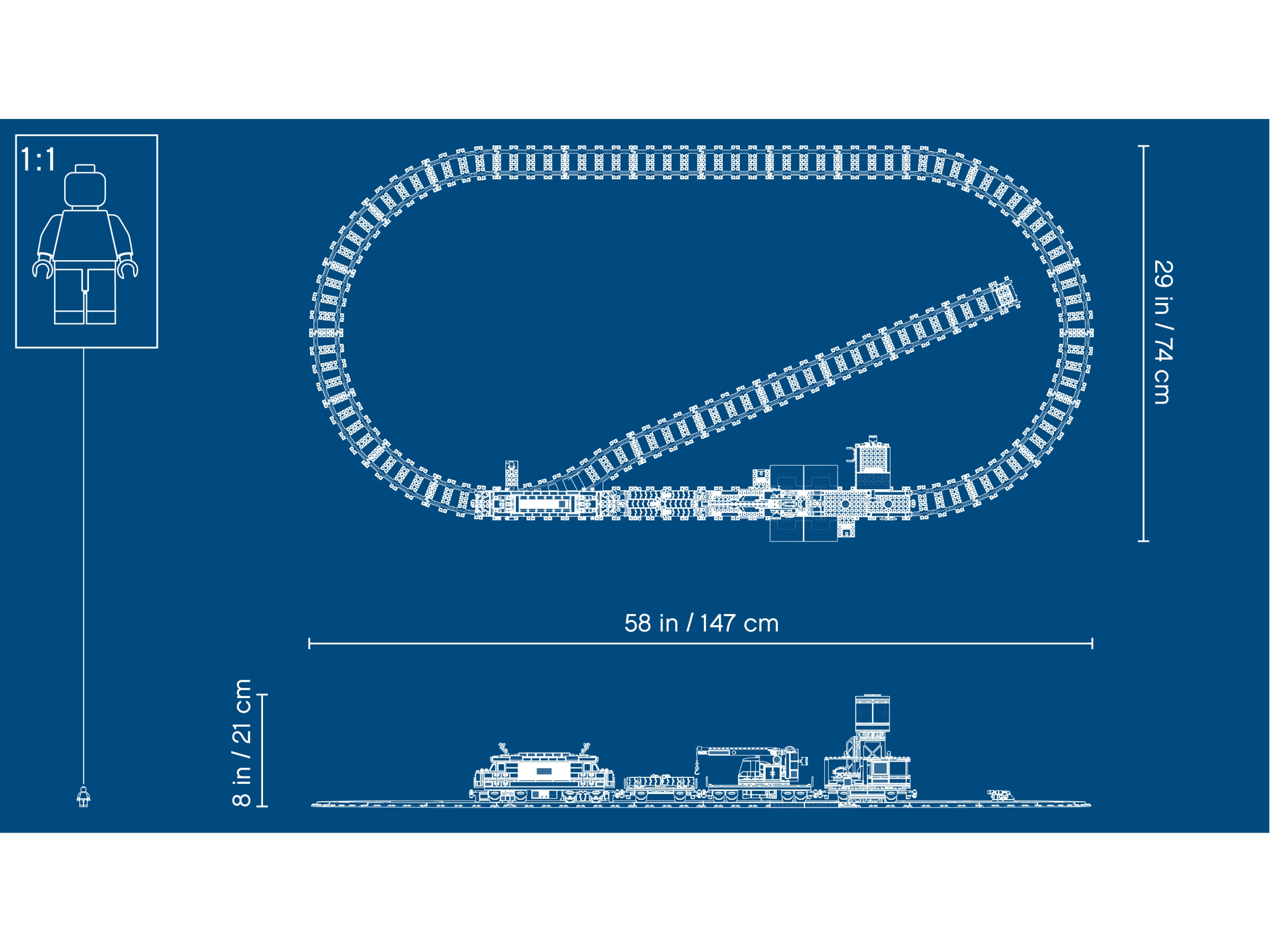 32 x r104 curvado vías círculo completo compatible con lego ferrocarril 60197 60198 