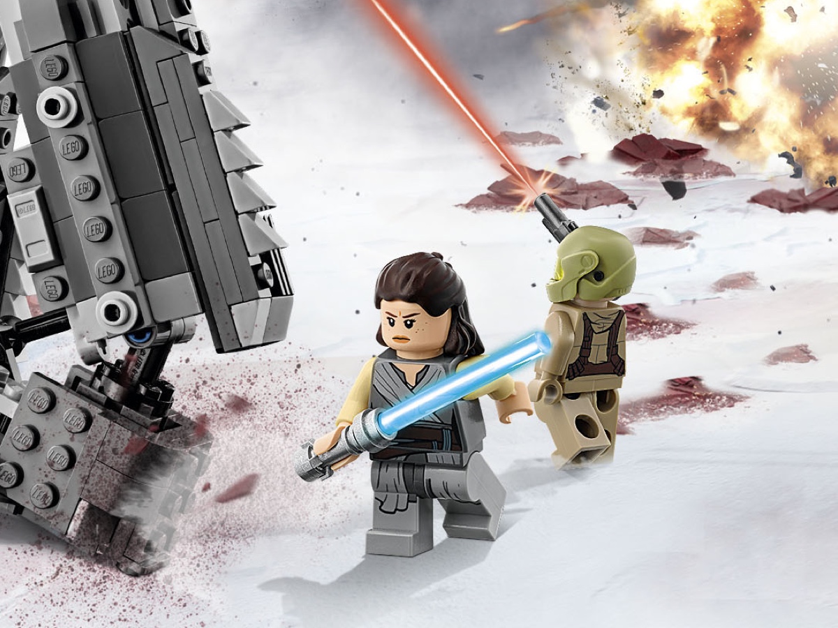 TYPE MINI FIGURINE LEGO STAR WARS  REY JEDI 
