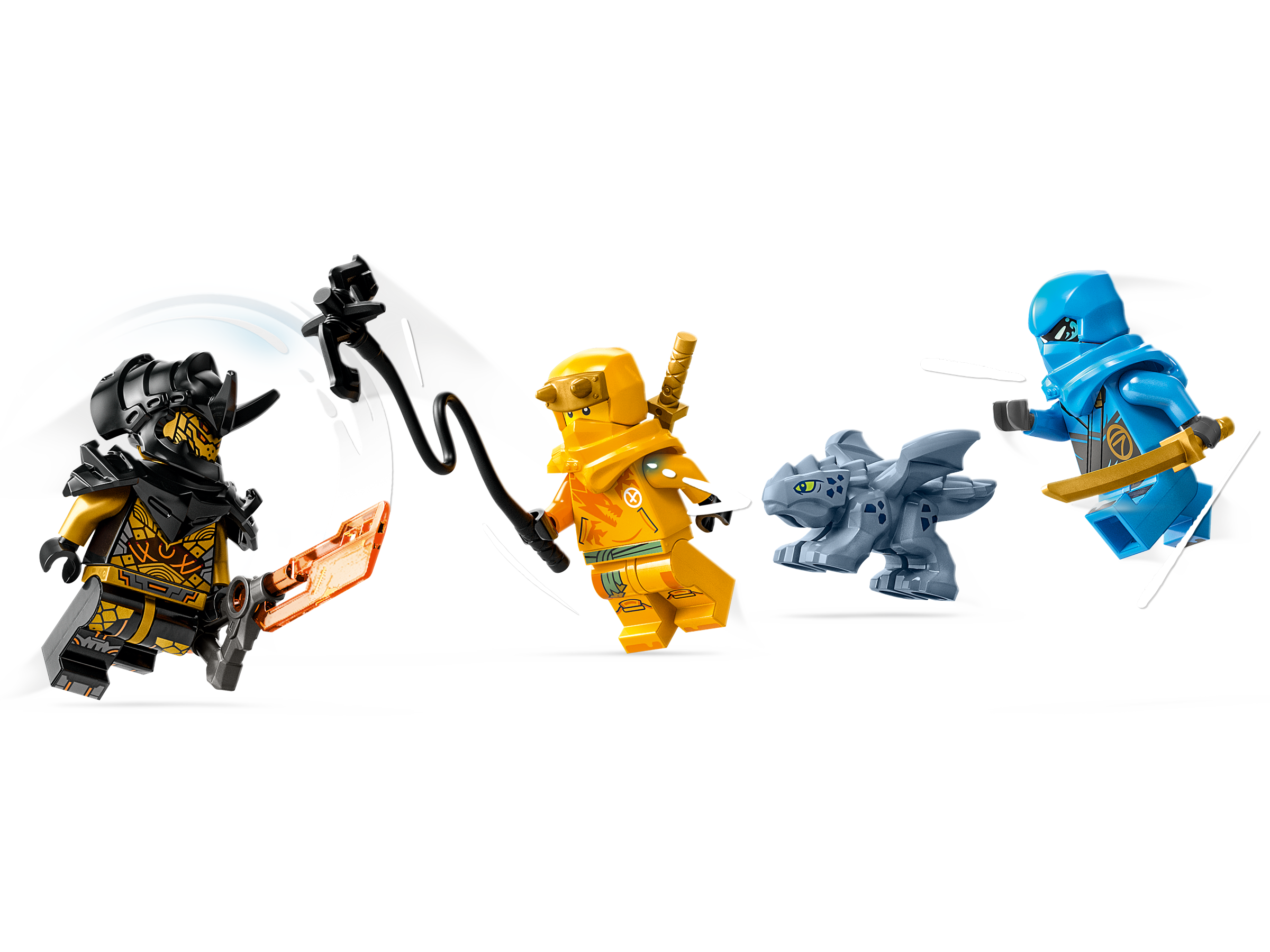 LEGO NINJAGO Nya and Arin's Baby Dragon Battle 71798 Ninja Building Toy,  Features a Jet, 2 Dragons, 3 Minifigures and Baby Riyu, Gift Idea for  Toddlers Ages 4+ 