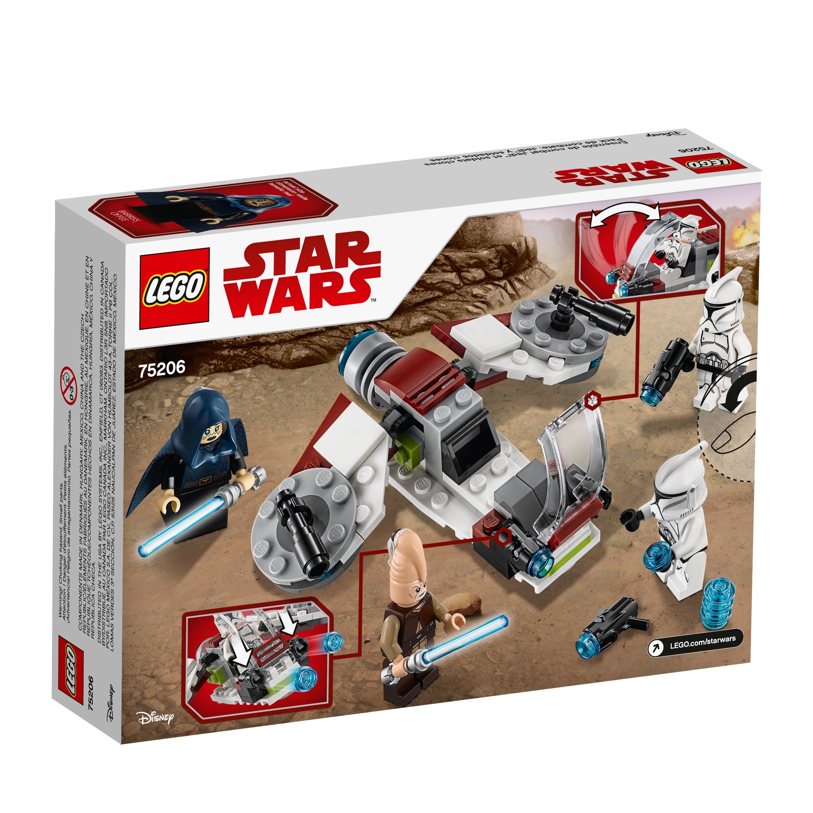 LEGO STAR WARS 75206 Jedi and Clone Troopers Battle Pack NISB *RETIRED* NIB