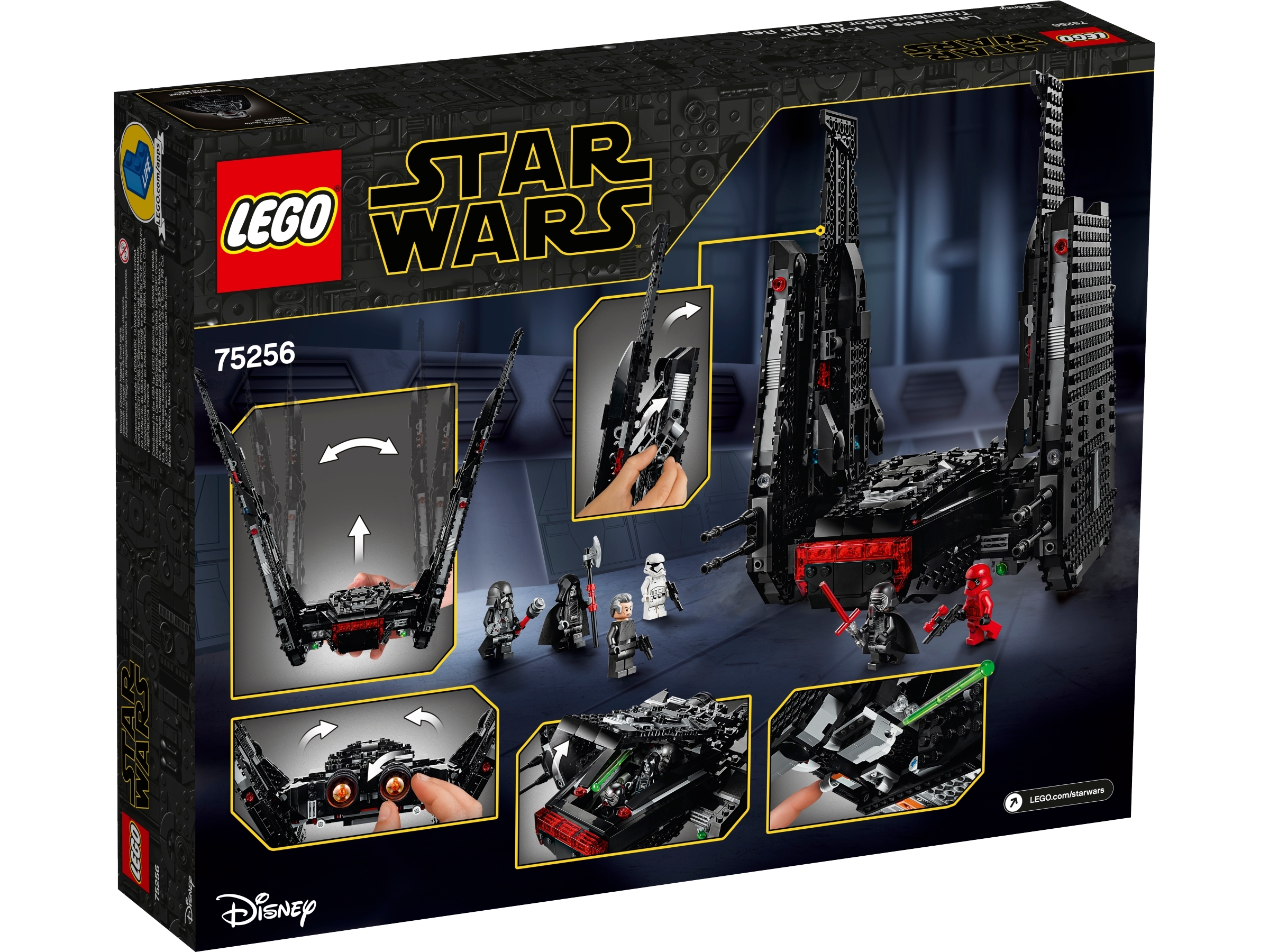 for sale online LEGO Kylo Ren's Shuttle Star Wars TM 75256