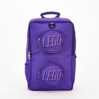 Fioletowy plecak w stylu klocka LEGO®