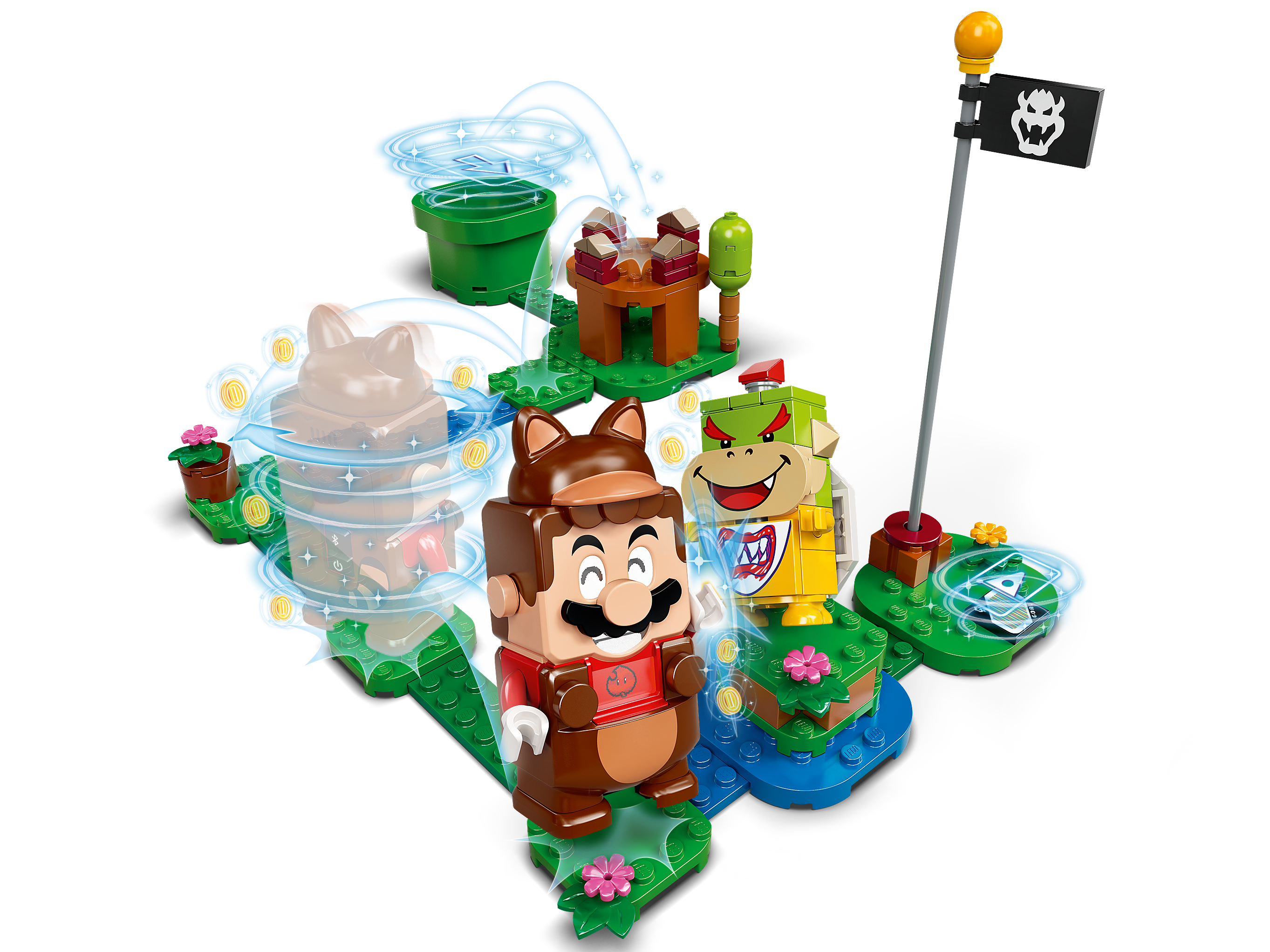 for sale online 13 Pieces LEGO Super Mario Tanooki Mario Power-Up Pack 71385 Building Kit