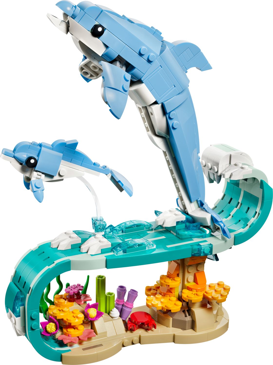 Sea Animals: Beautiful Dolphins 31385 | Creator 3-in-1 | Buy online at the Official LEGO® Shop US