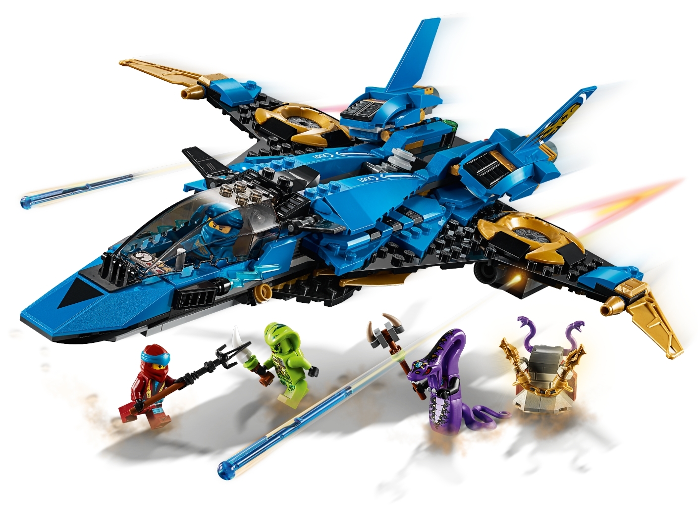 Building Kit 490 Pcs LEGO Ninjago Legacy Jay's Storm Fighter 70668 
