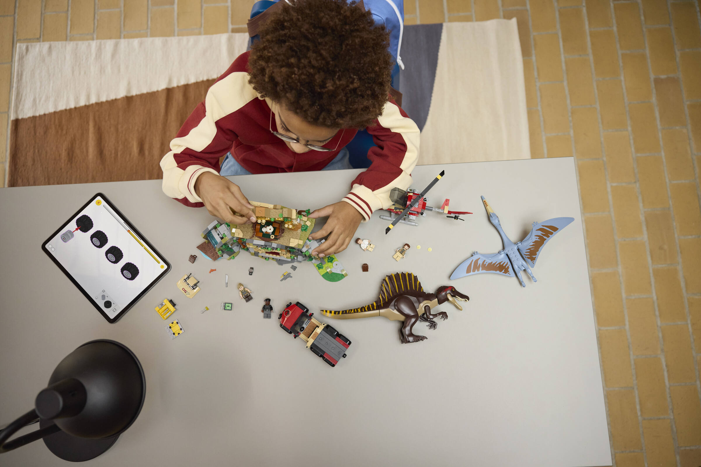 スピノサウルスとケツァルコアトルス 上空ミッション 76976