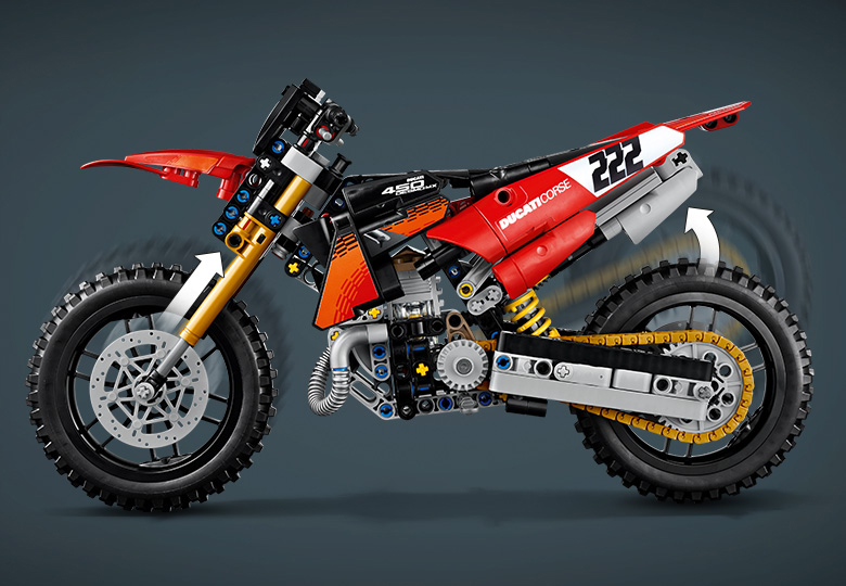 LEGO 42238 Ducati Desmo450 MX Factory 越野摩托車 官方商品展示圖 18