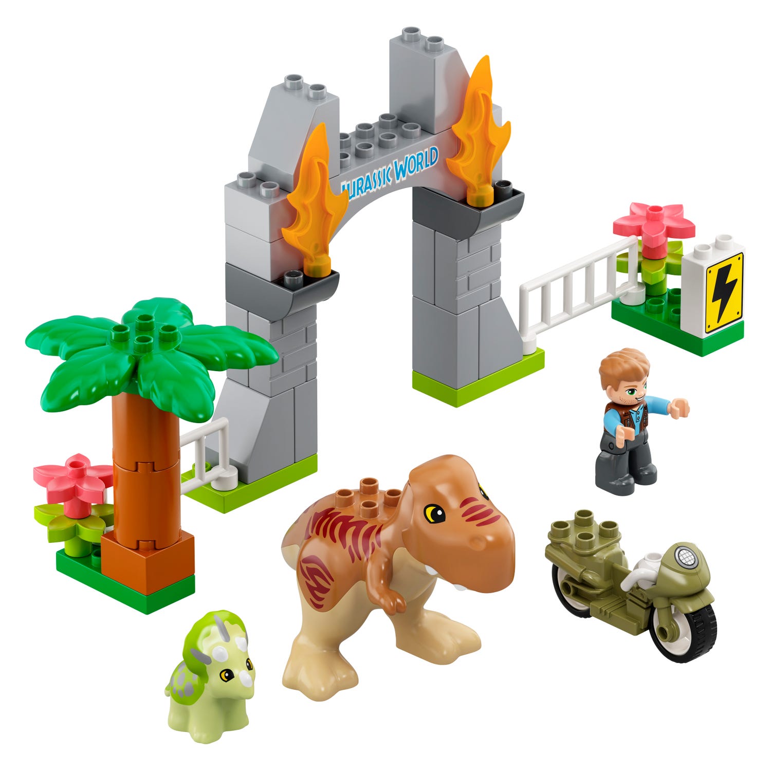 and Triceratops Dinosaur Breakout | Jurassic World™ | Buy online at the Official LEGO® Shop US