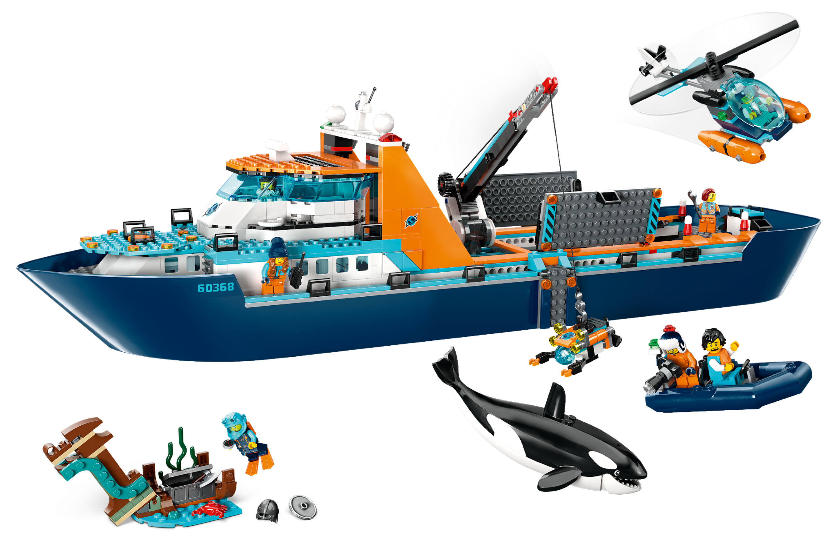 Arctic Explorer Ship 60368 | City | Buy online at the Official LEGO® Shop US