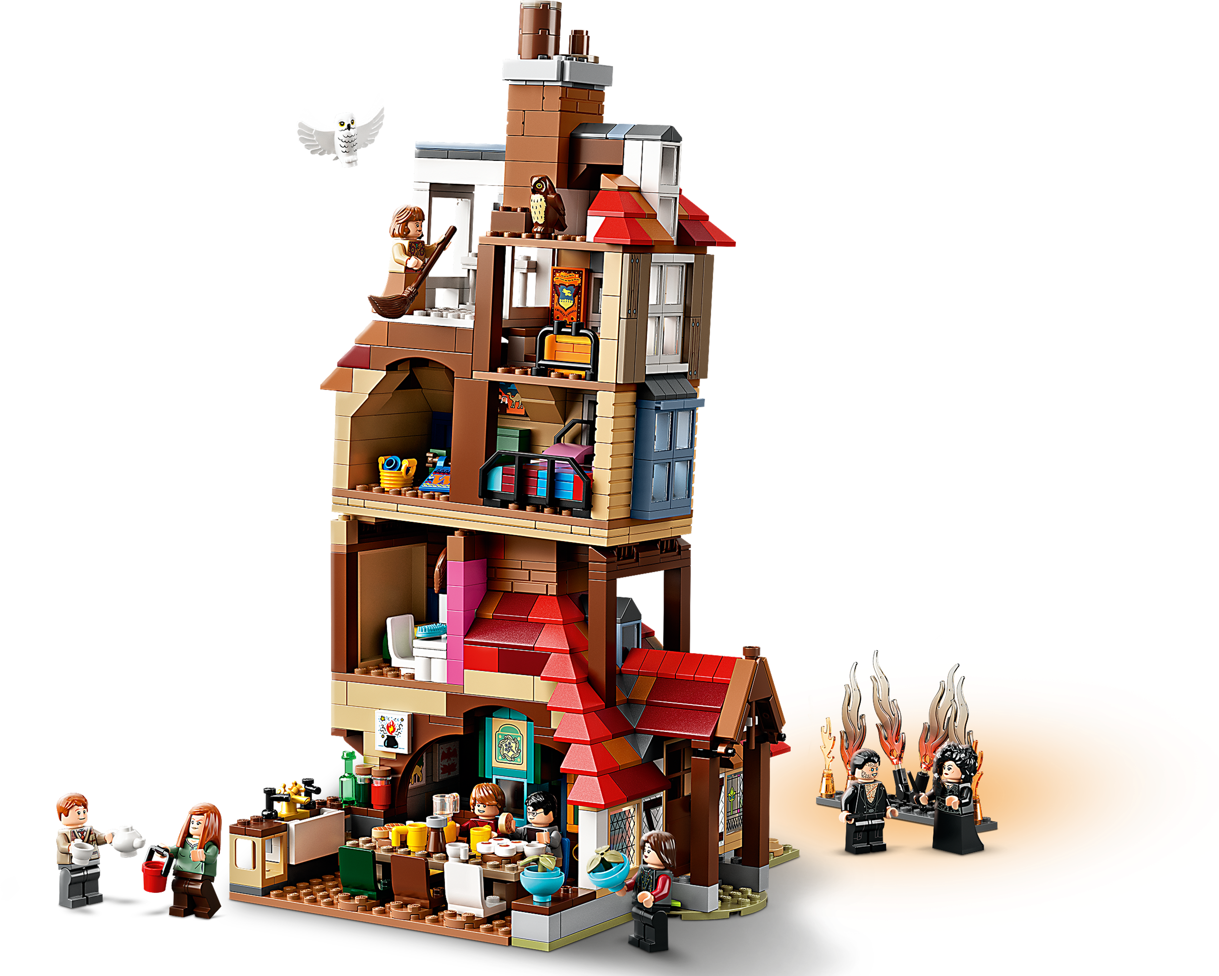  LEGO Harry Potter Attack on The Burrow 75980 Building Kit :  Toys & Games