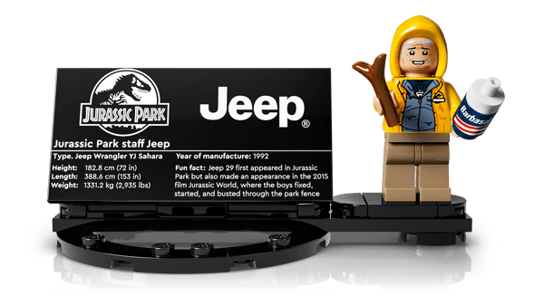 LEGO 77984 Jurassic Park Jeep® Wrangler — visuel 5 sur 8