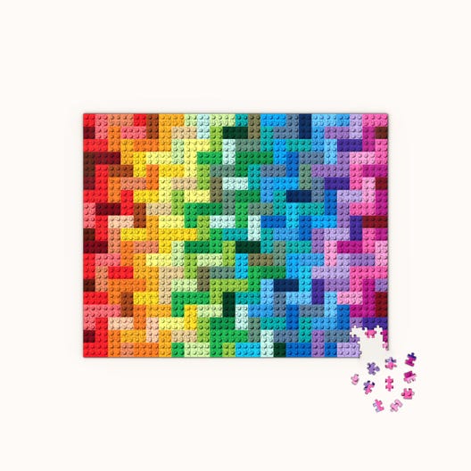 LEGO 5007072 - Rainbow Bricks-puslespil med 1.000 brikker
