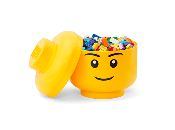 LEGO 5005528 Boîte de rangement en forme de tête (version garçon) LEGO® – Grande — visuel 3 sur 6