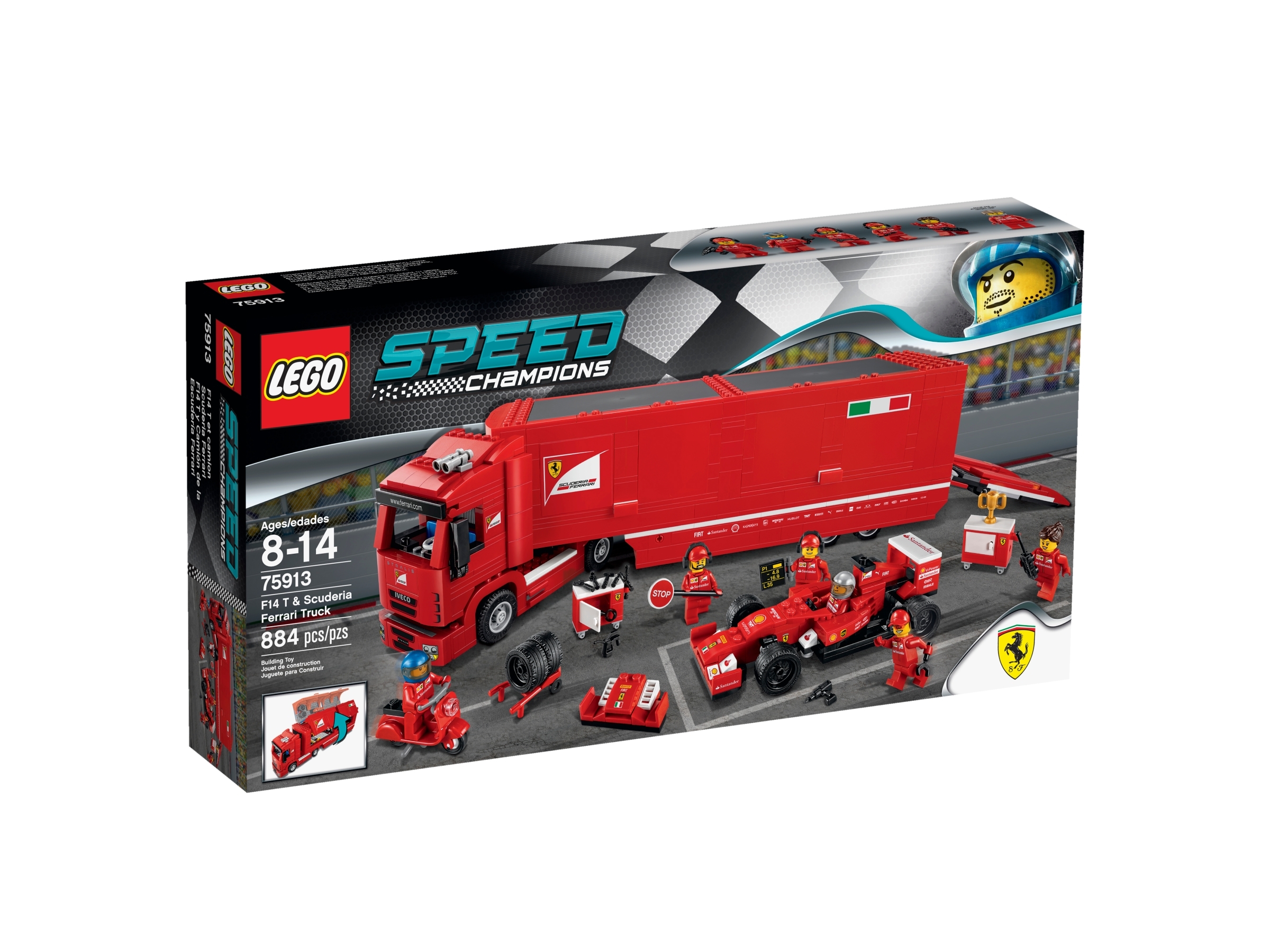 Kurve Sovesal udluftning F14 T & Scuderia Ferrari Truck 75913 | Speed Champions | Buy online at the  Official LEGO® Shop US