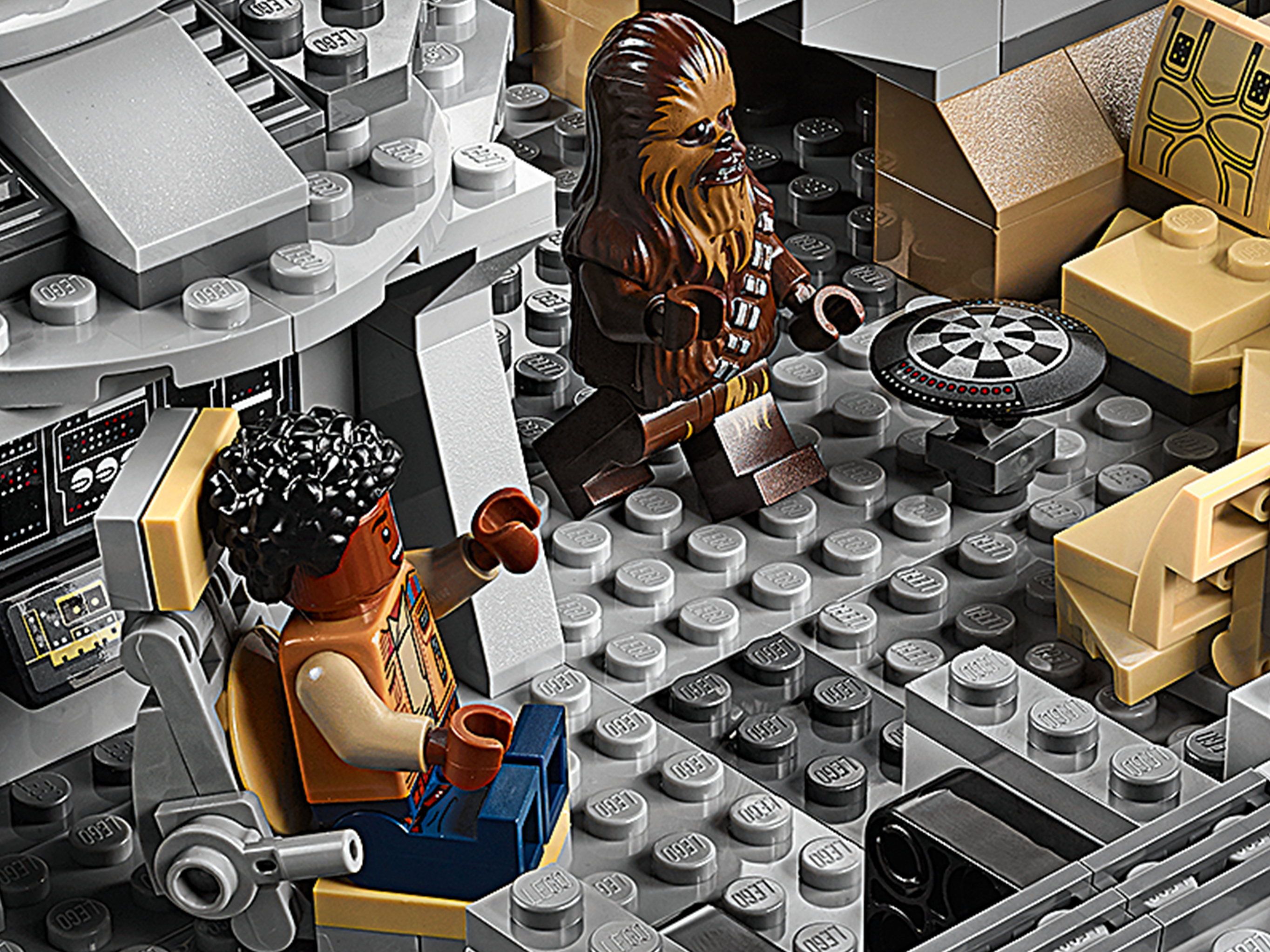 Lego 75257 Star Wars Millennium Falcon Raumschiff Bauset  Finn Chewbacca Lando C 