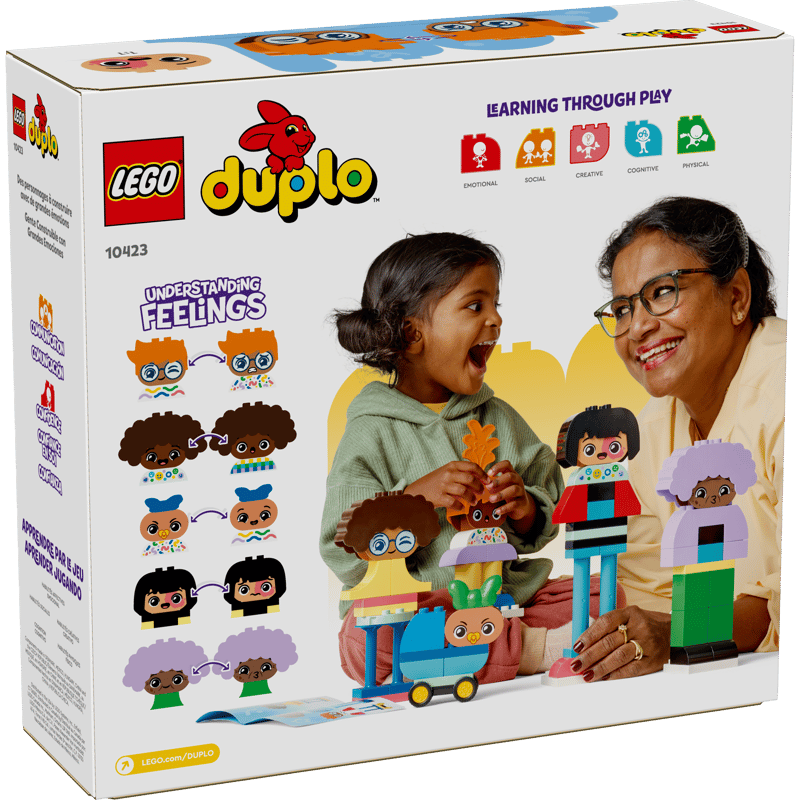 LEGO DUPLO 10423 Kind spielt mit verschiedenen gebauten Figuren