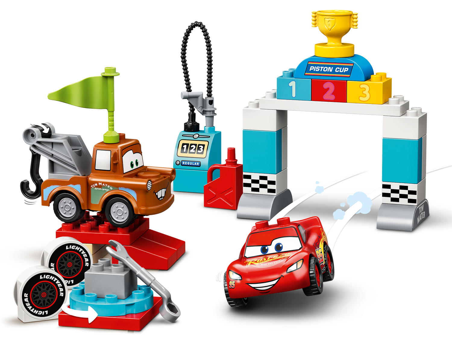 Lightning McQueen's Race Day 10924 | Disney™ | Buy online the Official LEGO® Shop US