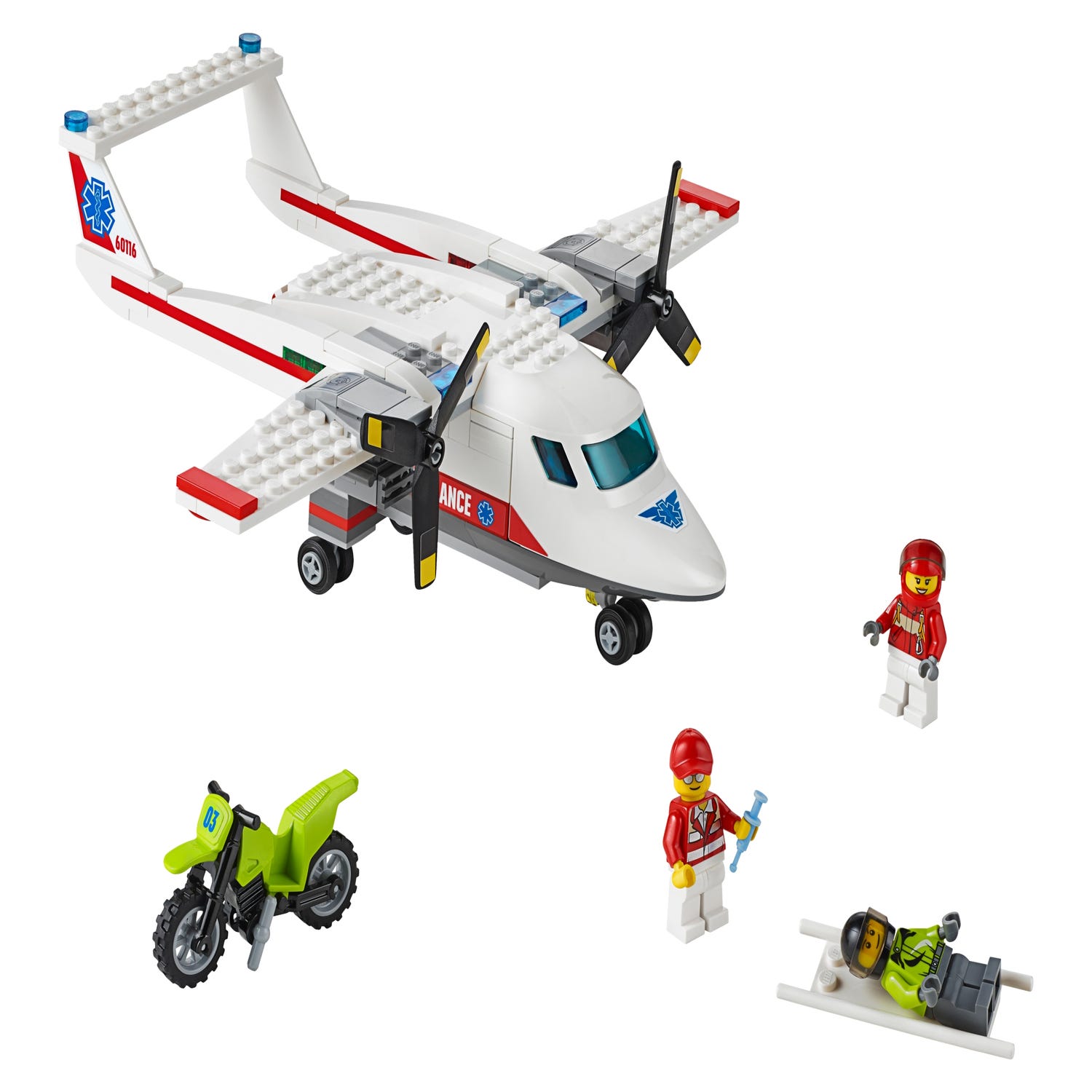 jord servitrice Hjemland Ambulance Plane 60116 | City | Buy online at the Official LEGO® Shop US