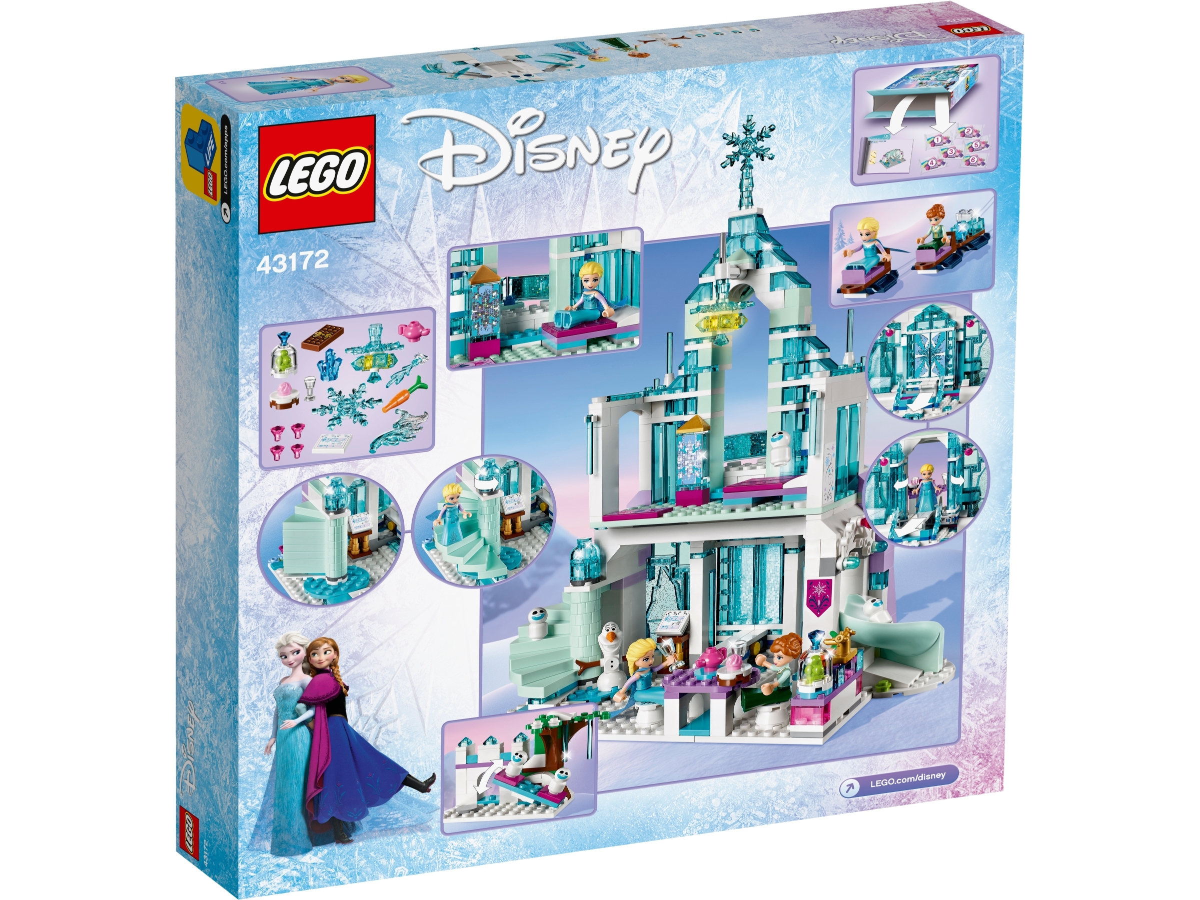 Bausteine Lego 43172 Disney Eisprinzessin Elsas Eispalast Spielzeug  B-WARE 
