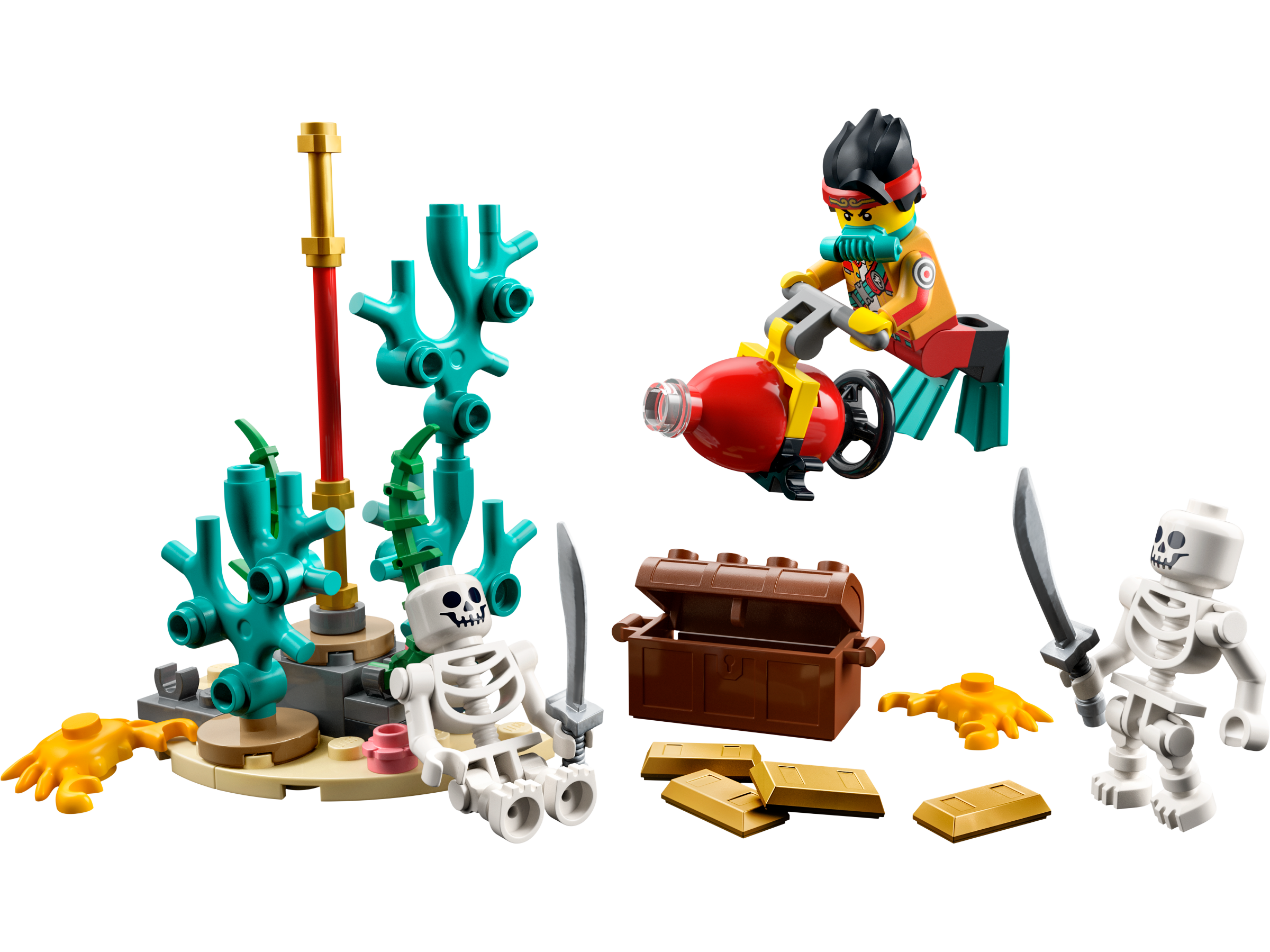 レゴ LEGO 80044 30562 モンキーキッド ひみつ基地 海底探検-