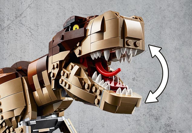 LEGO Jurassic World Jurassic Park: T. rex Rampage 75936 Building Kit (3120  Pieces)