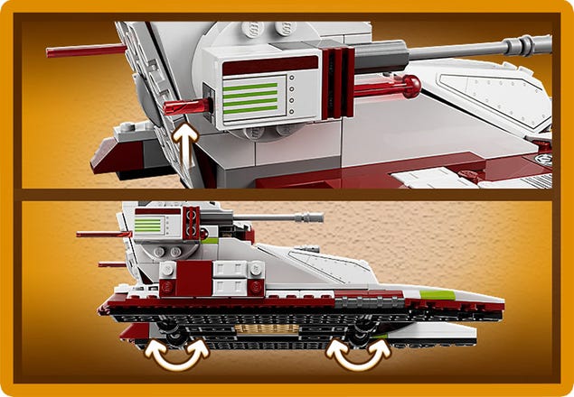 Arbejdsløs At bidrage Tidlig Republic Fighter Tank™ 75342 | Star Wars™ | Buy online at the Official LEGO®  Shop US