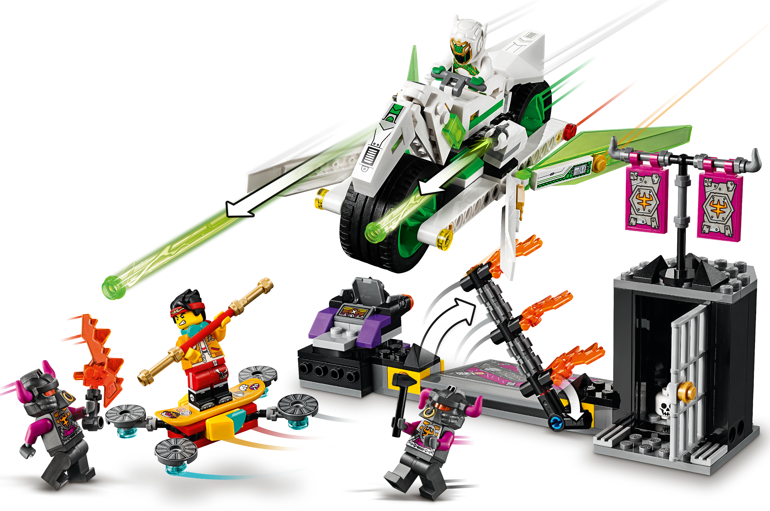 White Armor minifigure Monkie Kid 80006 White Dragon Details about   NEW LEGO Mei mk003