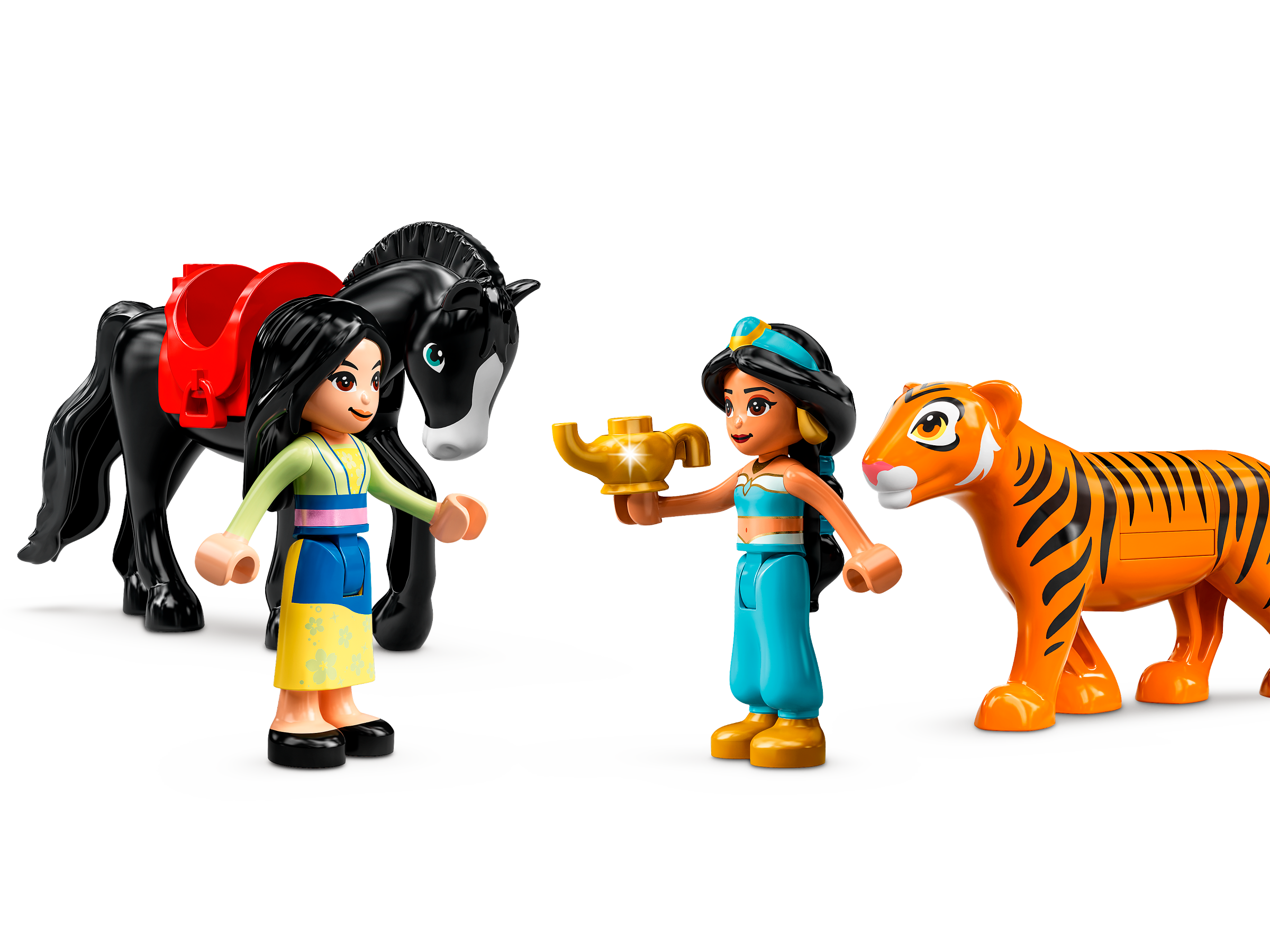 martes Trampolín Encantada de conocerte Aventura de Jasmine y Mulán 43208 | Disney™ | Oficial LEGO® Shop AR
