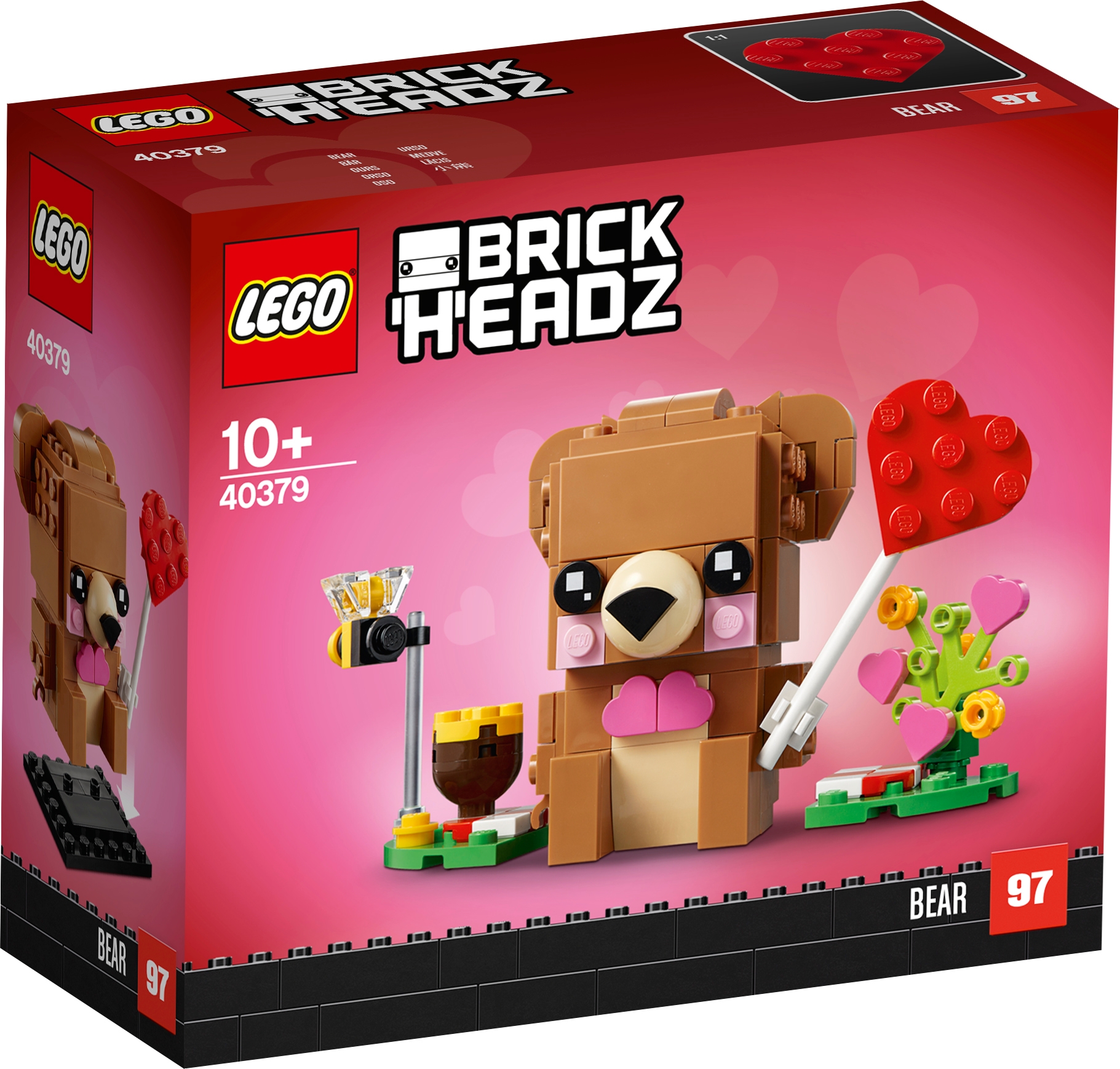 for sale online Lego BrickHeadz Valentine's Bear 40379