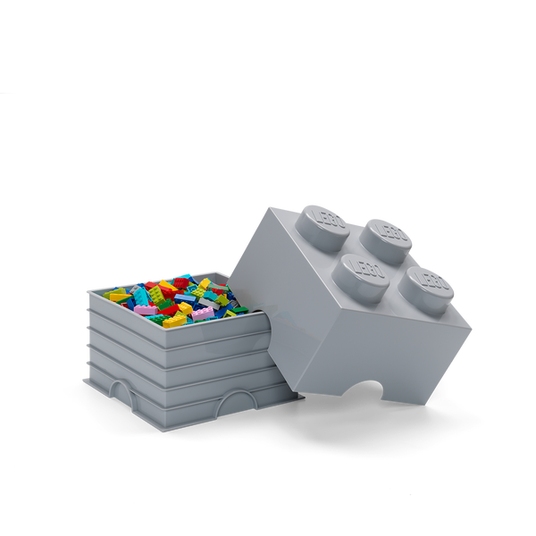 LEGO 5007073 Brique de rangement 4 tenons – gris pierre — visuel 2 sur 2