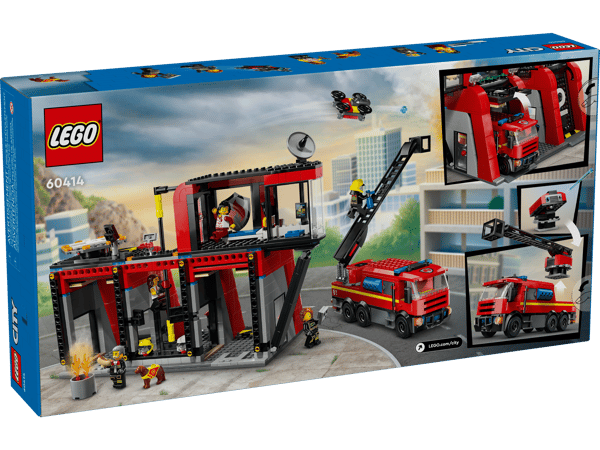 LEGO 60414 La caserne et le camion de pompiers — visuel 8 sur 8