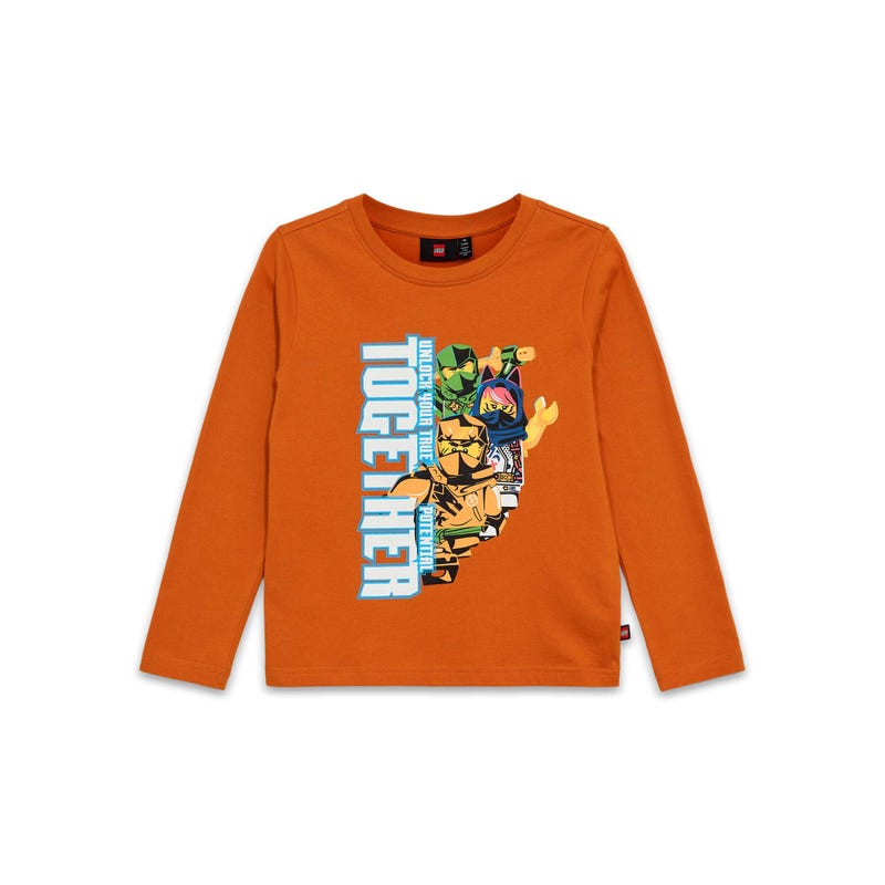 Kids Long-Sleeve T-Shirt – Dark Orange 5009134 NINJAGO® Buy