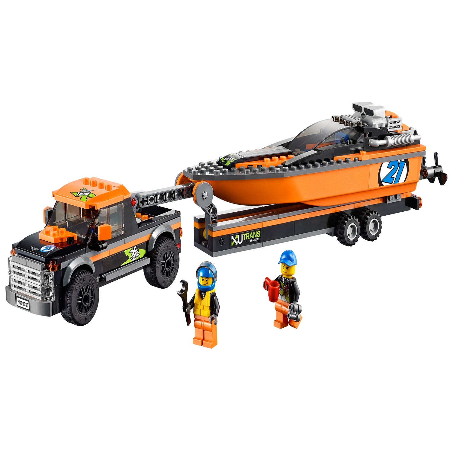 Fyrhjulsdriven bil med motorbåt 60085 City | Official LEGO® Shop SE