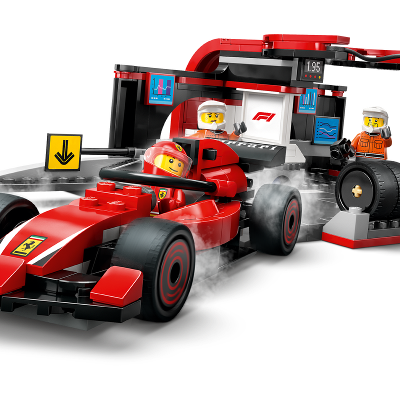 F1® Pit Stop & Pit Crew with Ferrari Car
