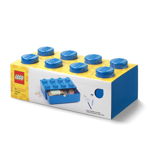 LEGO 5006143 - 8-knops skrivebordsskuffe – blå
