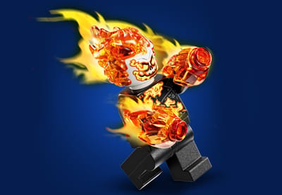 Ghost Rider Blocky Spider-Man vs. Ghost Rider Motorcycle 76335 | Marvel | Buy online at ...