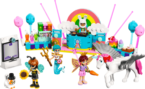 Party in costume con unicorno e fatina — set LEGO 42661