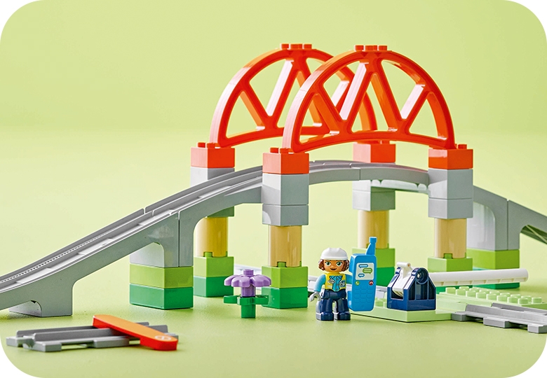 *写真2枚あり　Duploデュプロ（ベース、線路、ブロックなど） : レゴ(LEGO) デュプロ デュプロのまち 鉄道レールと