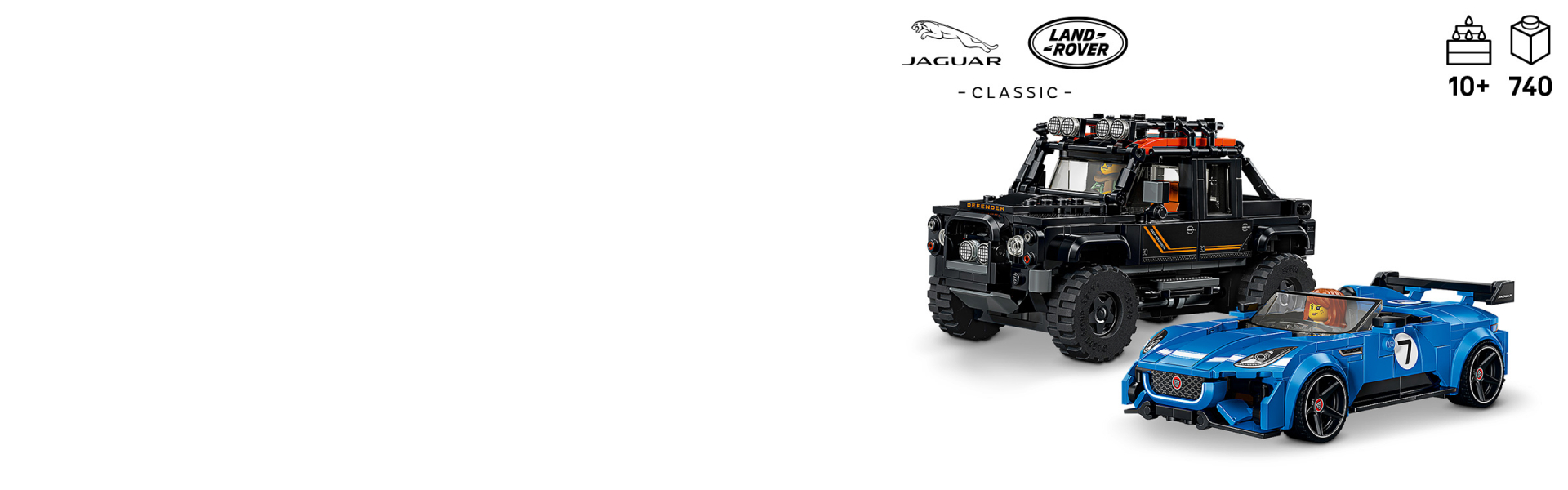 Jaguar Project 7 & Land Rover Defender 77264 | Speed Champions