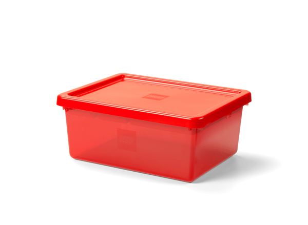 LEGO 5009343 Boîte de rangement à compartiments - rouge — visuel 3 sur 3