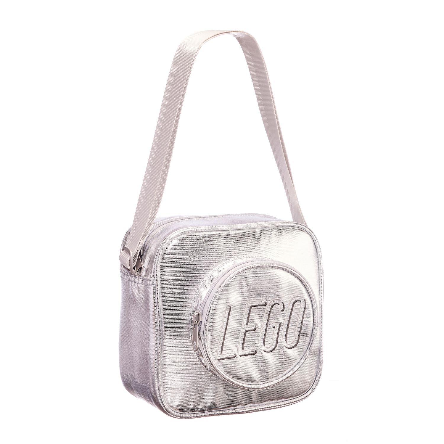 Small Brick Crossbody – Silver