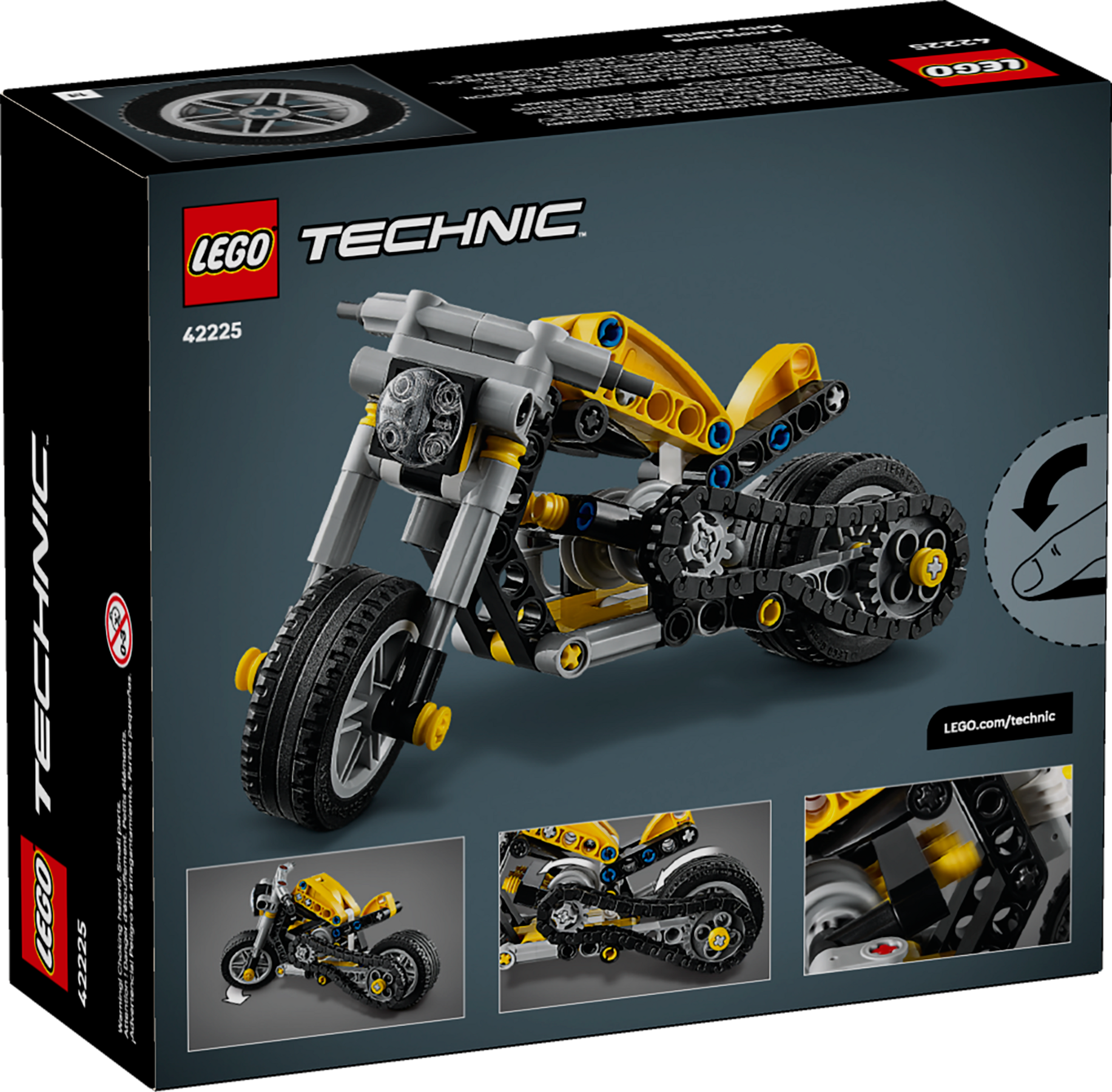 Yellow Motorcycle 42225 | Technic™ | Buy online at the Official