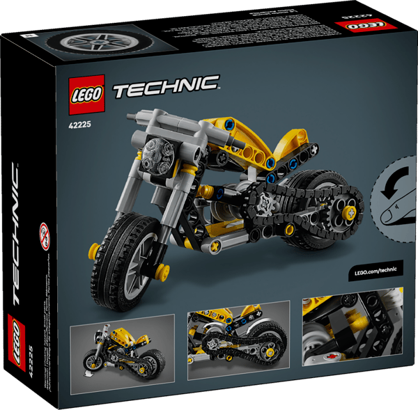 LEGO 42225 Moto jaune — visuel 3 sur 3