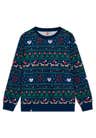 Adults Christmas Sweatshirt - Dark Blue